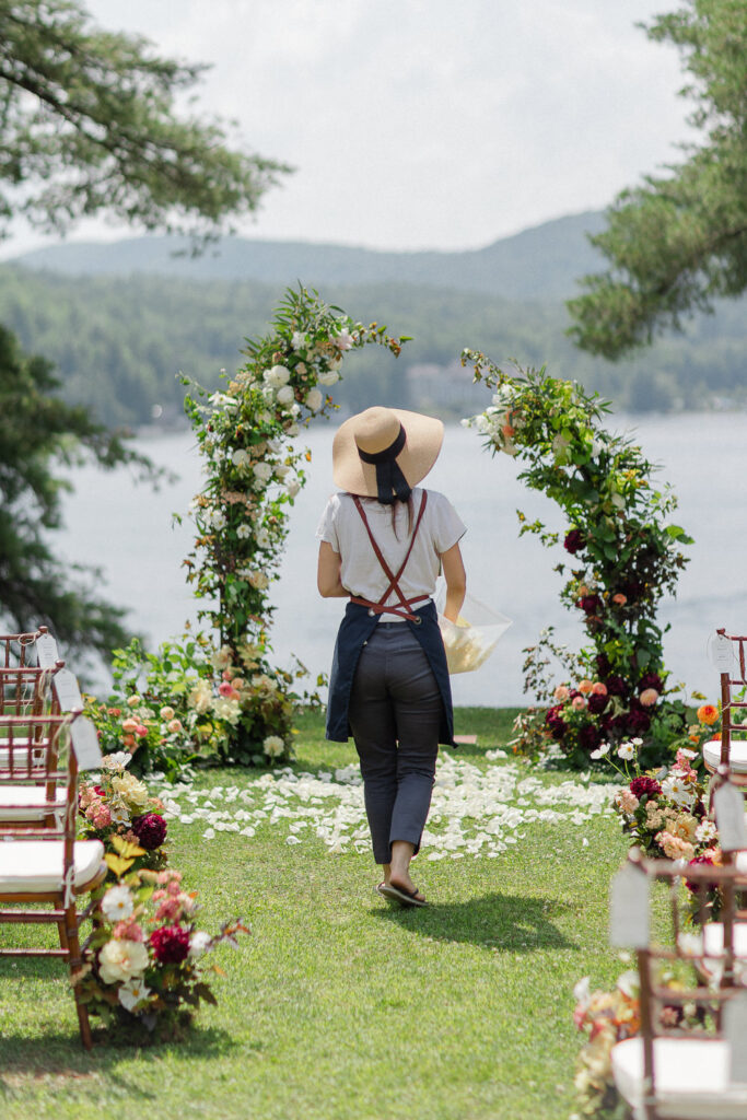 Mariage en Estrie, Arrangement floraux Enfants sauvage